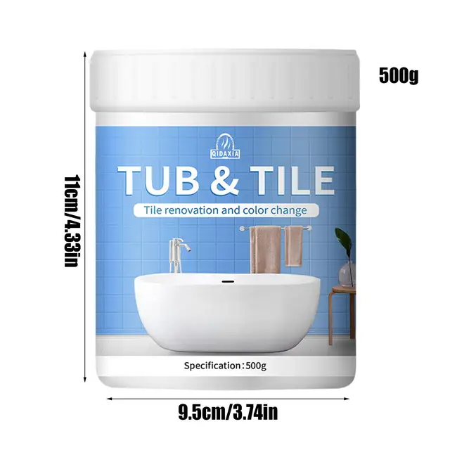 Kit di pittura per piastrelle da bagno Vernice per cambiamento di colore per piastrelle Vernice a base d'acqua per ristrutturazione in ceramica di vetro per vasche da bagno Lavandino 6
