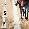 Horse Training Equipment Portable White Dressage Letter Cone Set Horse Training Equipment Stackable Sports Training Cone 5