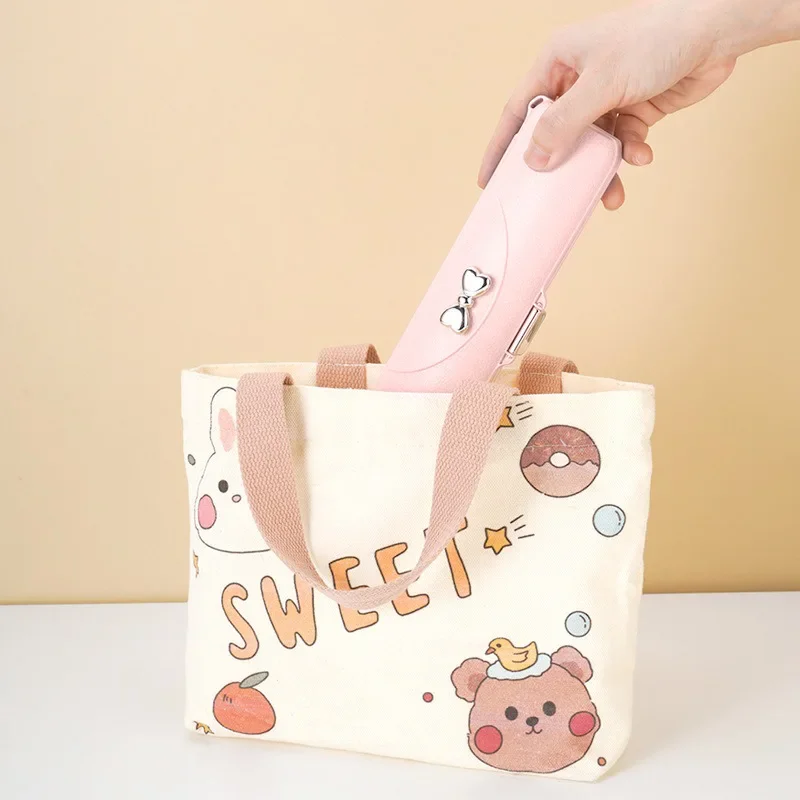 Stainless Steel Tableware Set Portable Bowknot Spoon Fork Chopsticks Suit Travel Cute Flatware Cutlery Box Home Camping Tools