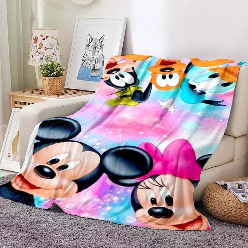 thumbnail image 1 of Manta ligera con estampado de Mickey Minnie de Disney para sala de estar, dormitorio, habitación de los niños, manta cálida, regalo de Navidad, 1 of 5