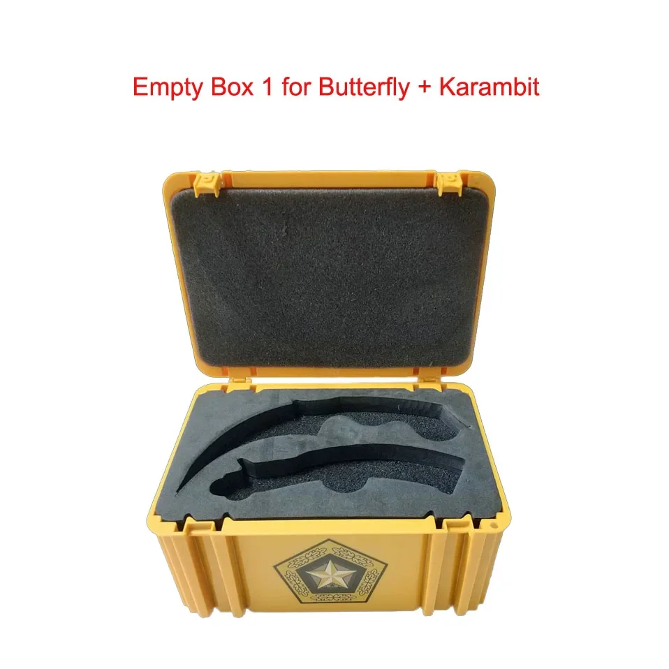 CS GO Folding Flip Knife Set Case Butterfly In Knife Empty Box Plastic Storage Gama Box tool storage box parts storage box plastic tool box storage organizer box
