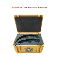 Swayboo CS GO Folding Flip Knife Set Case Butterfly In Knife Empty Box Plastic Storage Gama Box 2