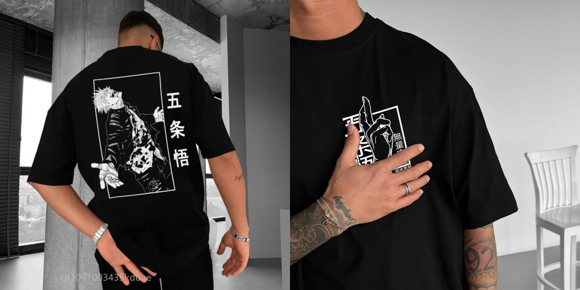 Jujutsu Kaisen anime print men's T-shirts villain Ryomen Sukuna cotton T shirt men women summer street tops clothing dust proof