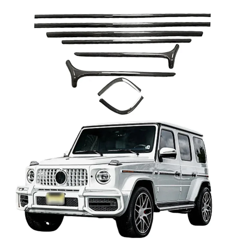 공장 직판 드라이 카본 파이버 루프 스트립 트림 G-클래스 W464 G500 G63 바디 키트 트림