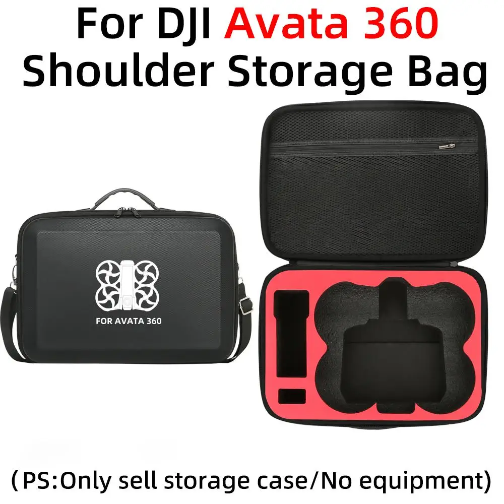 DJI 아바타 360 모션 플라이 모어 콤보 보관 가방 PU 하드 쉘 낙하 방지 및 충격 방지 야외 여행용 숄더 캐링 케이스