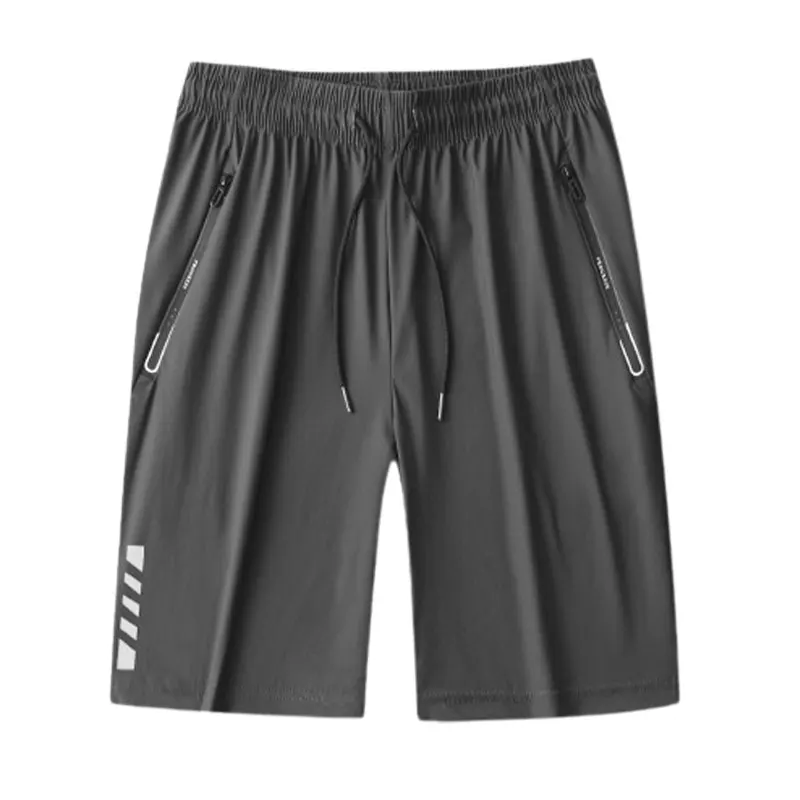 2024 Elegant Fashion Harajuku Slim Fit Ropa Hombre Loose Thin Style Sports Shorts Solid Pockets Straight Cylinder Casual Shorts