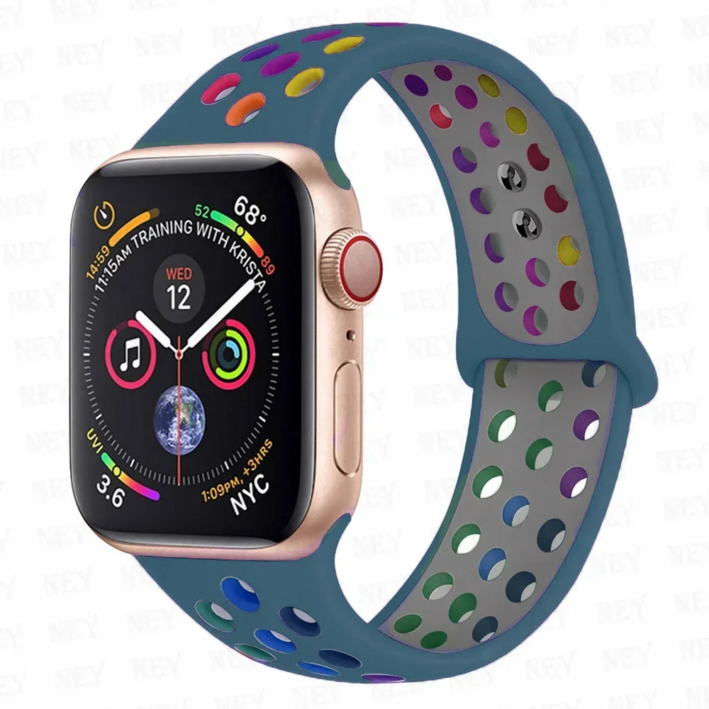 Vibrant Silicone Sport Watch Strap - Pride Edition