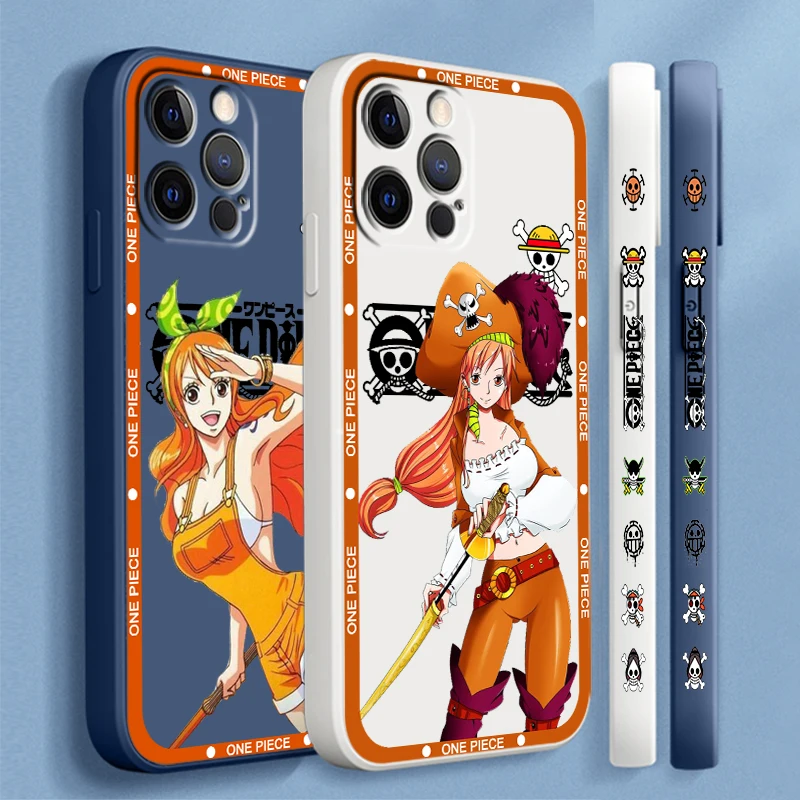 iPhone - nami One Piece Nami Cartoon Art Liquid Left Rope For Apple iPhone