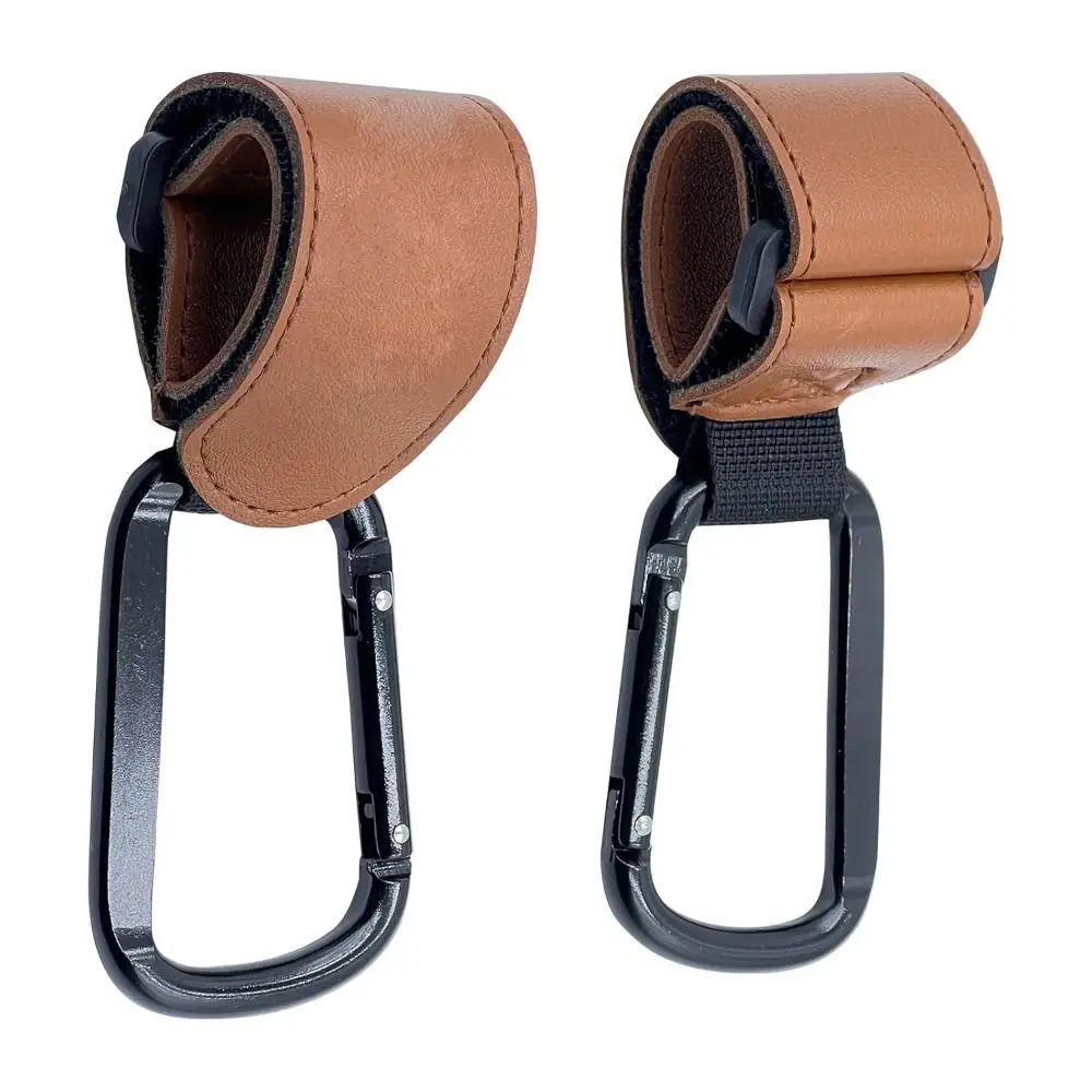 Brown Adjustable Stroller Hooks for Shopping