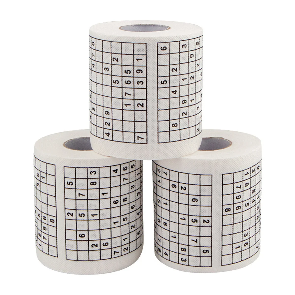 Paper Napkins Creative Sudoku Toilet Paper Puzzle Games Roll Paper Jiugongge Math Games Toilet Party Games Family Boredom