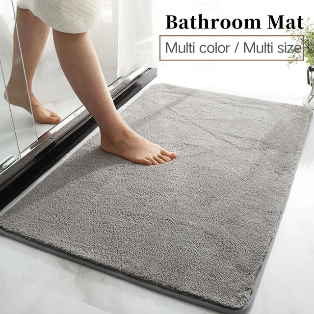 2/3 Piece Bath Mat Sets Memory Foam Bathroom Toilet Mats Area Rugs  Absorbent Shower Mats Non-slip Entrance Doormat Home Decor - AliExpress