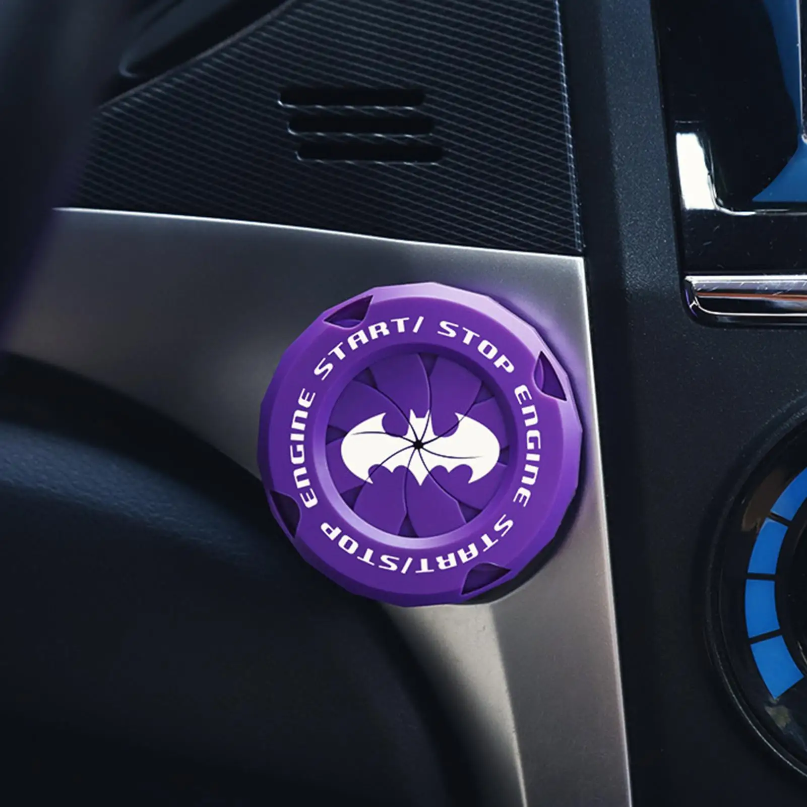 Bat Design Push Start Button Cover - Universal Protective Cover