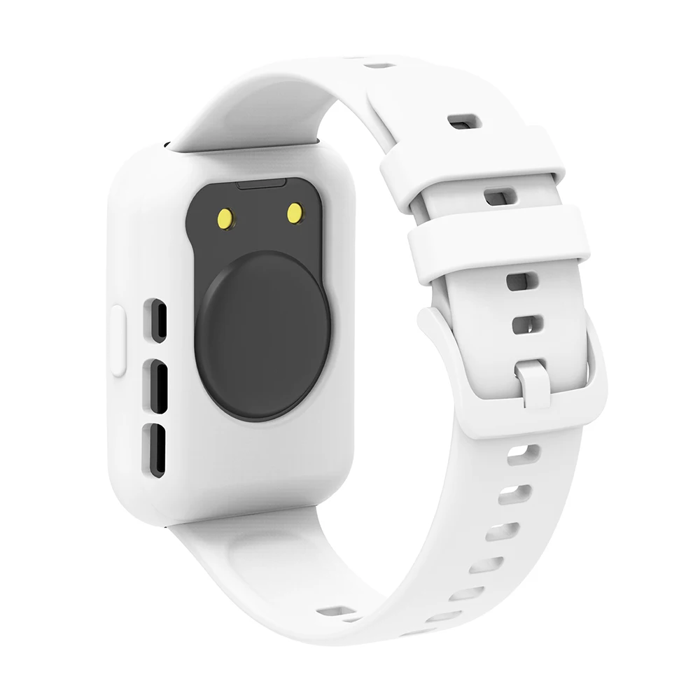 Enhanced Silicone Strap with Protective Case for Smartwatch Replacement Band