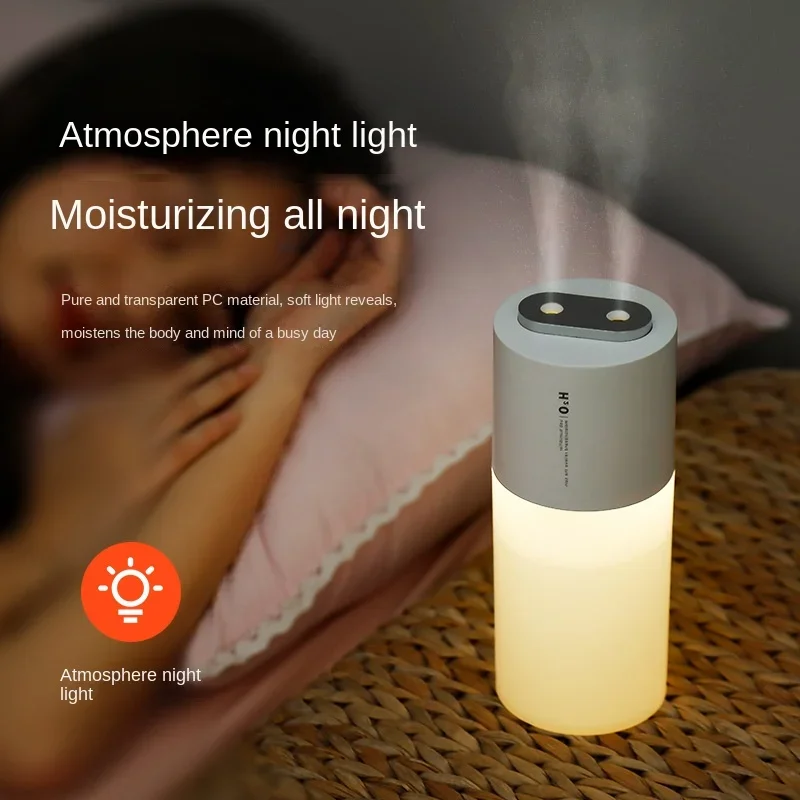 Double spray humidifier 1000ml large fog volume desktop car usb air humidification hydration household universal humidifier