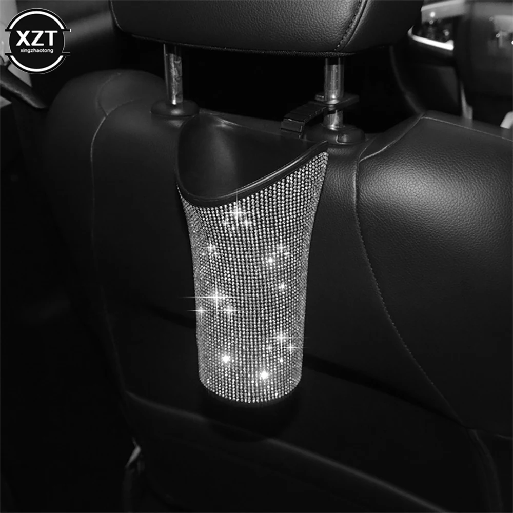 Car Umbrella Holder Storage Box Organizer Barrel Car Hanging Water Bottles Rack Bling Accessories for Woman umbrella holder car storage box