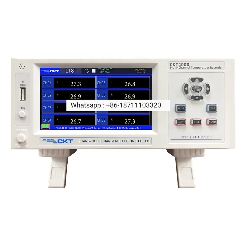 

CKT4000 16 Channels Temperature Logger Data Recorder Tester