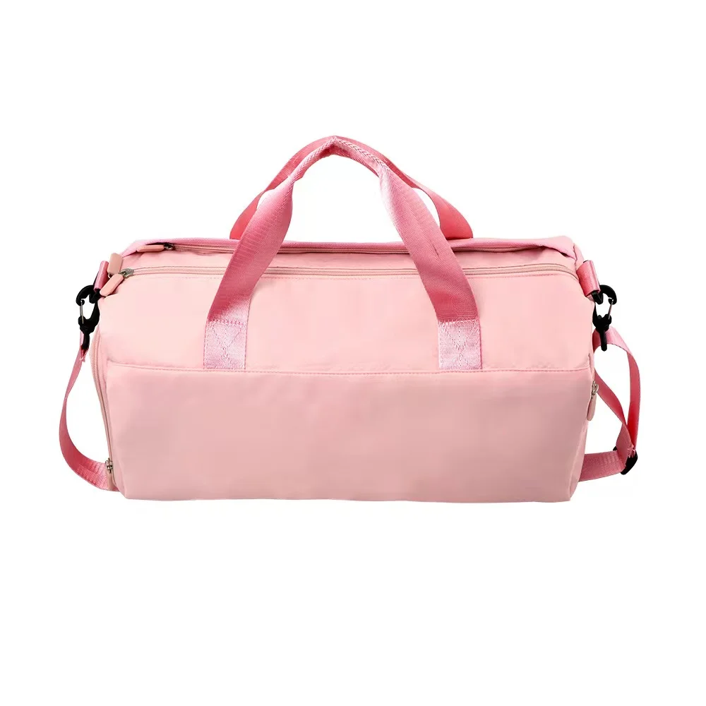 New Design Pink Women Girls Travel Sports Handbag Large Capacity Dry-wet Split Swimming Shoulder Bags Shoes Yoga Gym Backpack