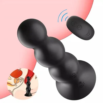 Massager Anal Toys Inflatable Prostate Powerfull Vibrator for Men Women Anal Plug Wireless Remote Control Sex Toy for Adult 18 6