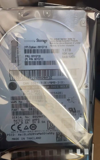 

For Lenovo IBM 00YG720 00YG718 1.8T 10K SAS 2.5 server hard drive