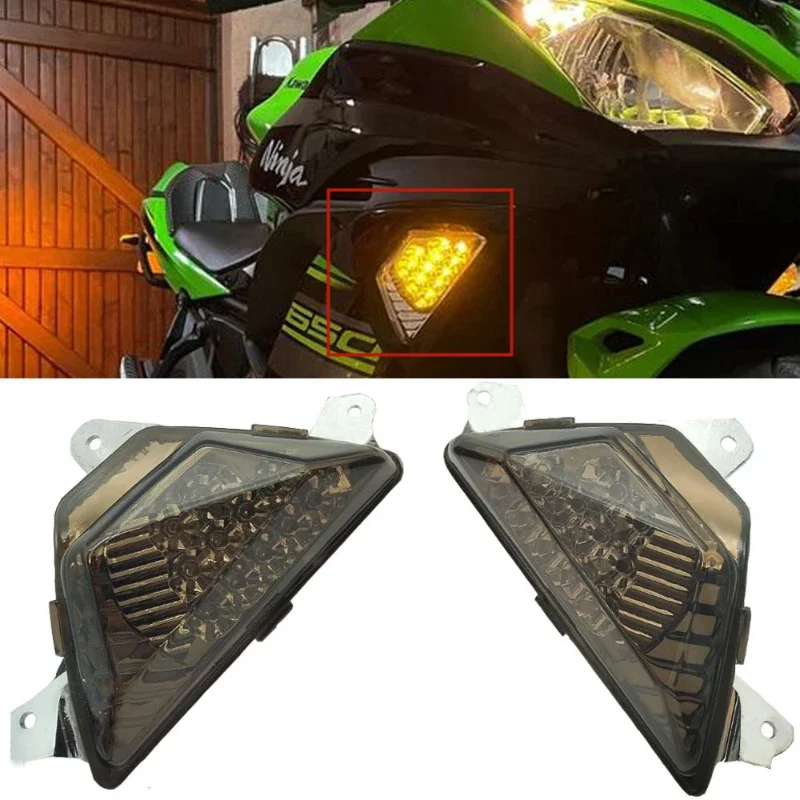 

LED Forward Turn Signal Kawasaki NINAlbany 250 300 400 1000SX ZX6R ZX25R Z1000SX ER6F