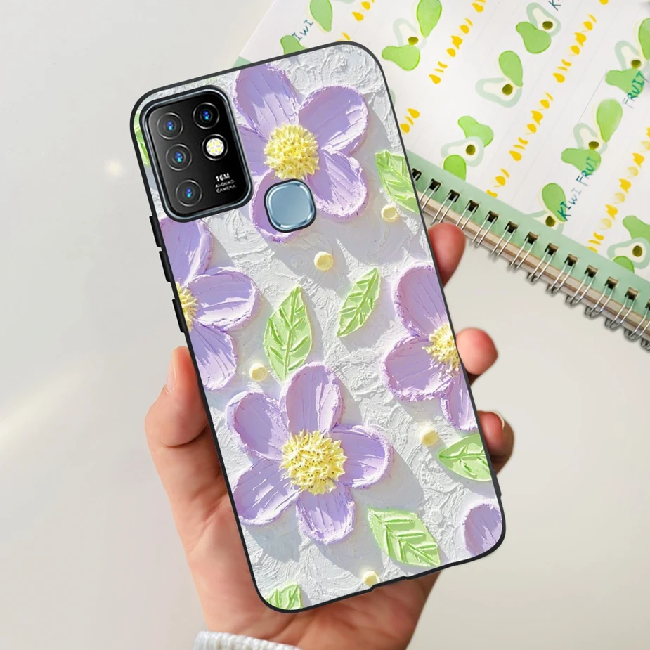 Cute Painted Soft Silicone Phone Case Cover
