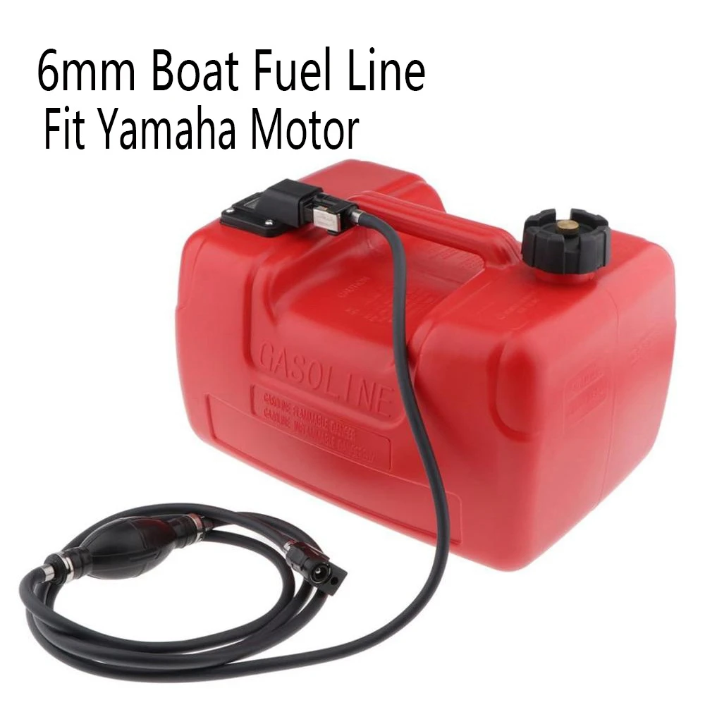 300CMBoatFuelLineHose6mmGasHoseConnectorOutboardBoatEngine
