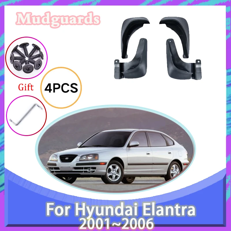 

4 шт., Автомобильные Брызговики для Hyundai Elantra Avante XD 2001 ~ 2006