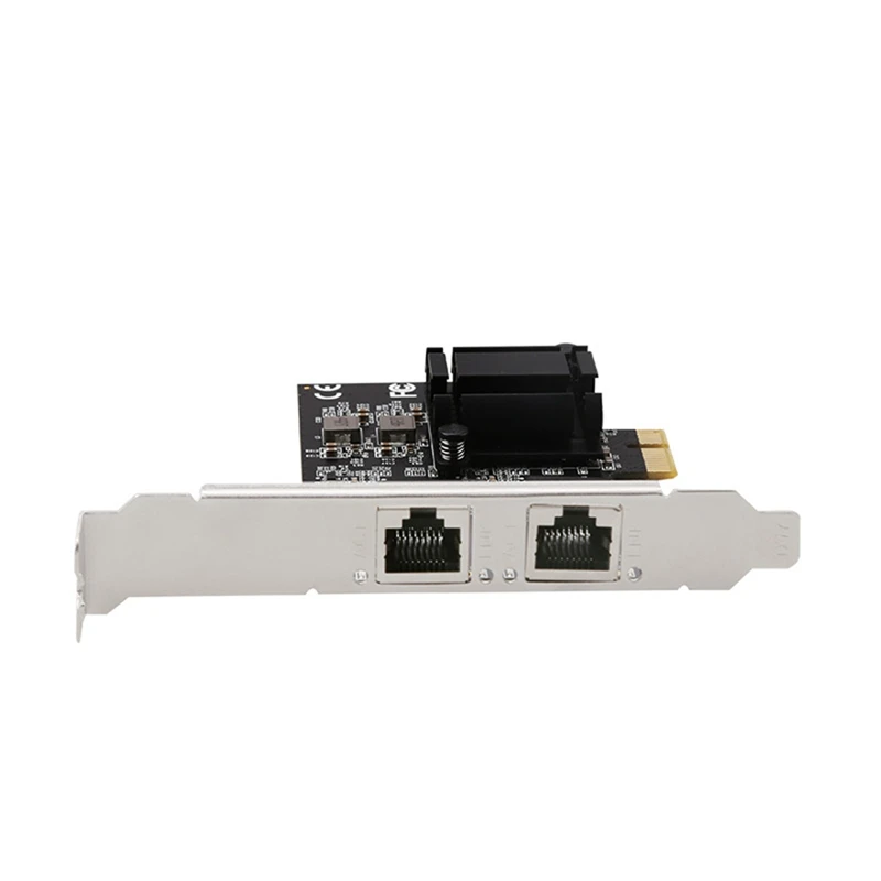 1 Piece PCIE X1 Gigabit Network Card Dual Port 2.5G Desktop Network