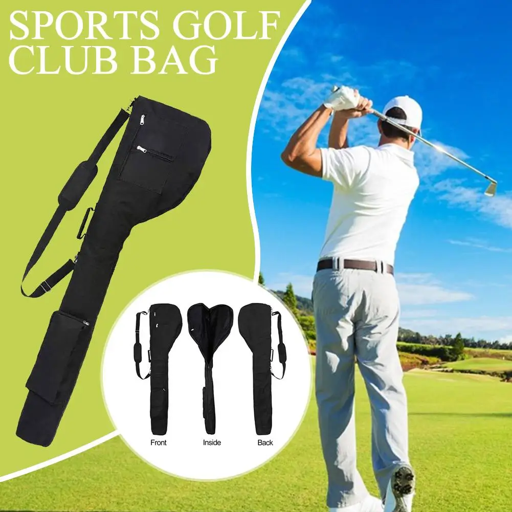 Sports Golf Club Bag Folding Lightweight Shoulder Bag Practice Training Golf Carry Storage Driving Range 600D Oxford Cloth golf club organizer