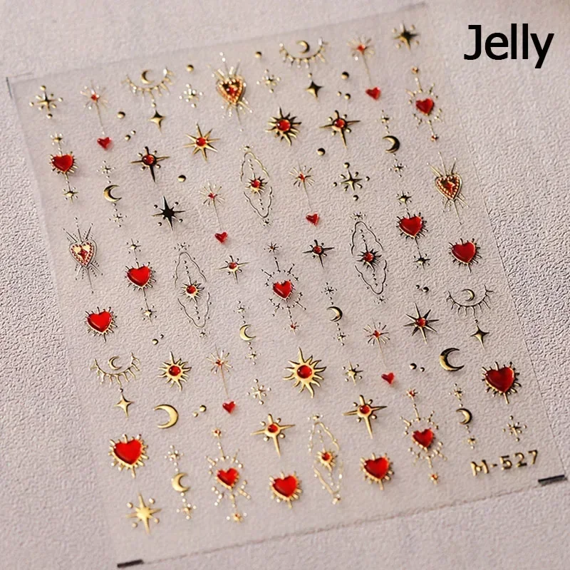 Cherry Blossom 5D Nail Art Stickers – Elegant Spring Petal Decals