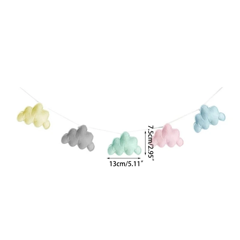 

Newborn Photo Props Felt Cloud Set Baby Photoshoots Backdrop Nursery Decoration