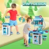 2 in 1 Doctor Kit for Kids Pretend Play Medical Station with Stethoscope Thermometer Sounds & Lights Doctor Toys for Boys Girls 6