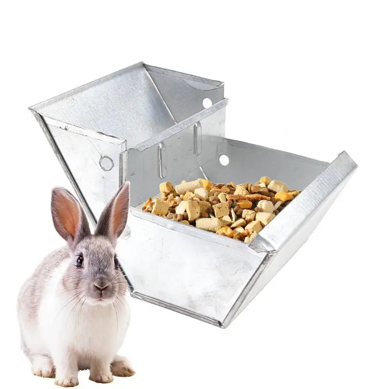 Guinea Pig Hay Feeder Rabbit Water Feeder Container Heavy Duty Water Large Capacity Pet-self Feeding Hay Double