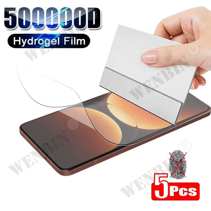 5-Pack Full Coverage Hydrogel Screen Protectors