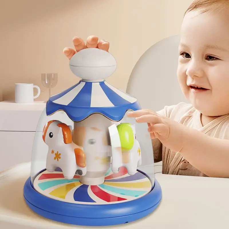 Carousel Toys For Kids Learn And Spin Carousel Adorable Colorful Rotating Learn Cause Effect Activity For 2-4 Year Olds Kids