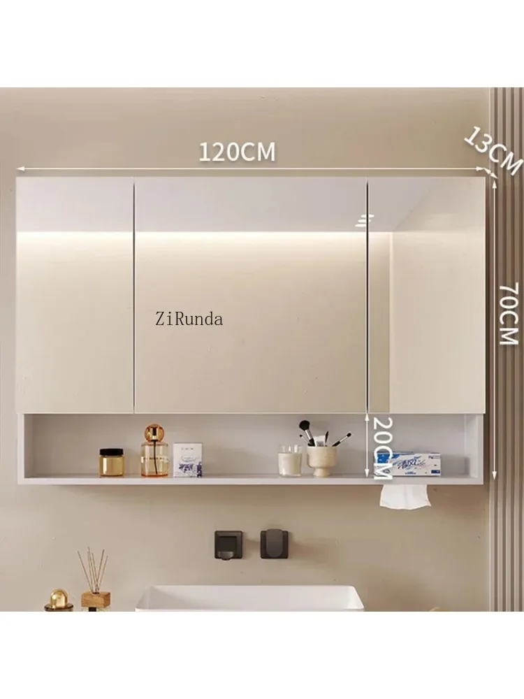 Smart Bathroom Mirror Cabinet Wall-mounted Storage with Wumart Makeup Mirror Cabinet Simple Home Furnitur