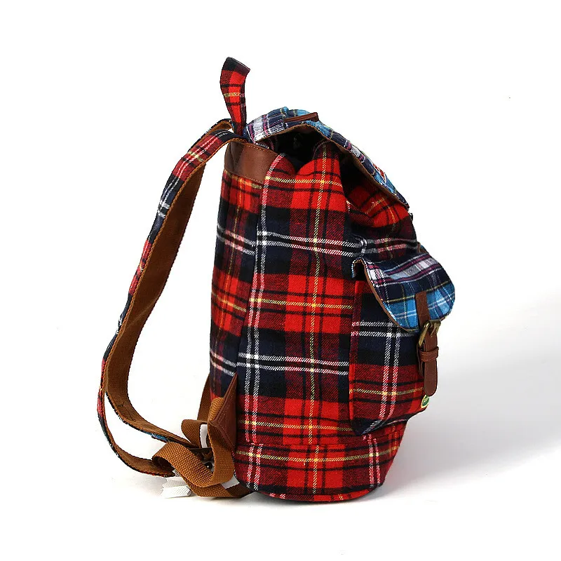 Original Design New High Quality Checkered Backpack Unisex Fashion Casual Schoolbag Large Capacity for Students Hot Sale Mochila