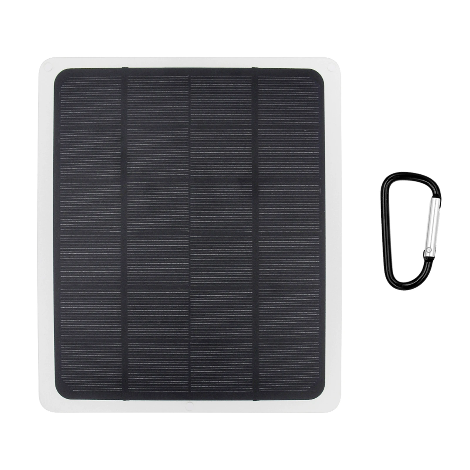 

20W DC 5V Solar Panel Monocrystalline Solar Charger with Output USB & Type-C Ports for Outdoor Camping Hiking Travel Survival