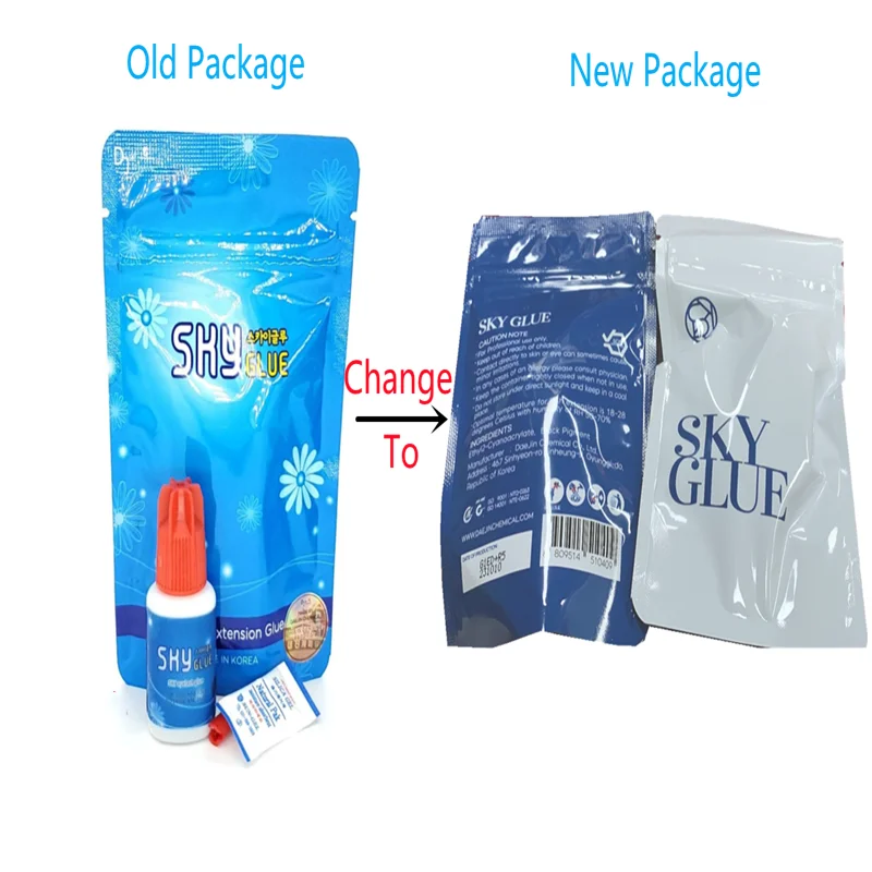 1pcs Original Korea 5ml Sky Glue Lady Black Powerful Lash Glue for Eyelash Extensions Low Irritation 1-2 second Fast Drying Glue 4
