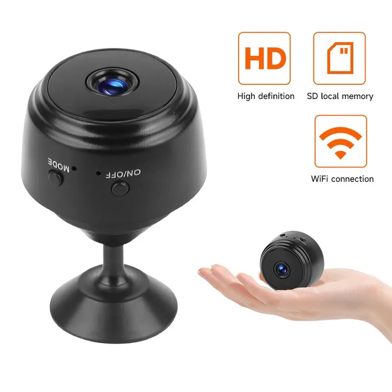 Mini Camara Espia 1080P Oculta, Camufladas para Ver En El Movil Vigilancia  Wifi Interior Invisible Larga Duracion Spy Cam con IR Vision Nocturna