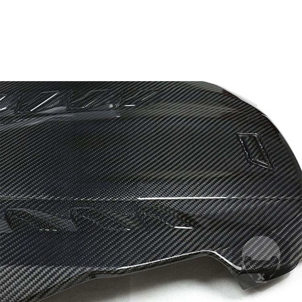 For BMW F95 X5M F96 X6M 2021+ Car Bonnet Engine Hood Trim Cover Real Carbon Fiber Modification Replacement Interior Accessory