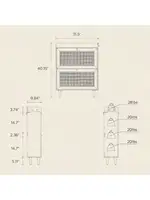 Rattan Storage Shoe Cabinet with 2 Flip Drawers Farmhouse Freestanding Organizer with Wooden Legs Boho Hidden Narrow Sho 2