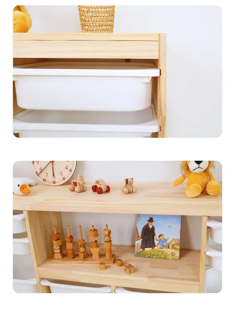 Estantería Montessori personalizada para guardería, estantería de madera  para habitación de niños - AliExpress