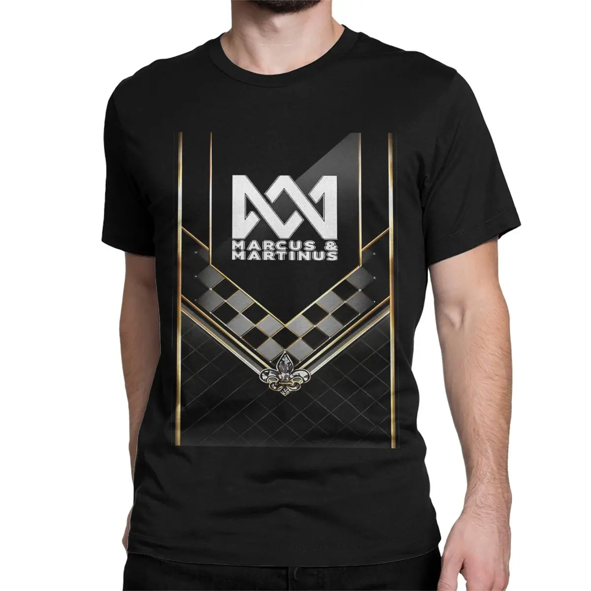 thumbnail image 1 of Camisetas de Marcus Martinus, cantante sueco, para hombre y mujer, de algodón, con cuello redondo, manga corta, talla 6XL, 1 of 6