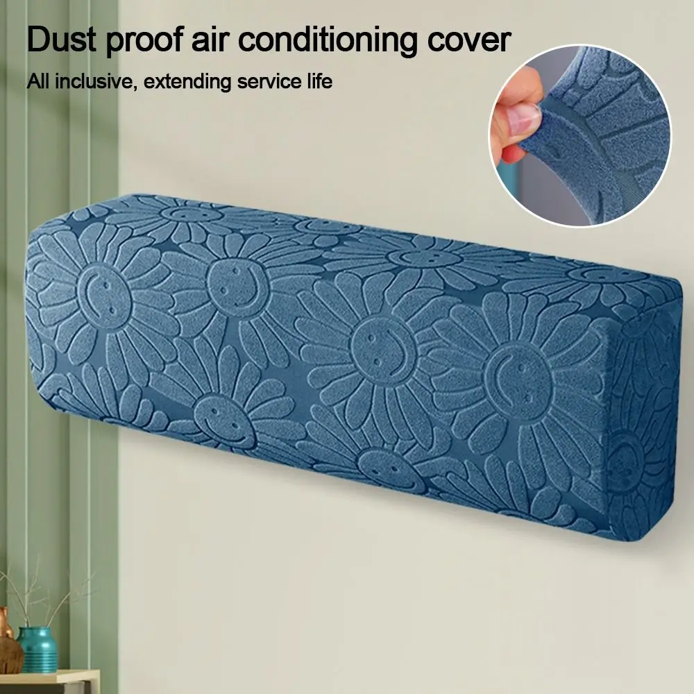 Description Picture 4 of item1Pcs Dustproof Air Conditioning Cover Wall Air Wall Mounted Fan Dust Cover Elastic Fabric Home Decor Air Conditioner Protector