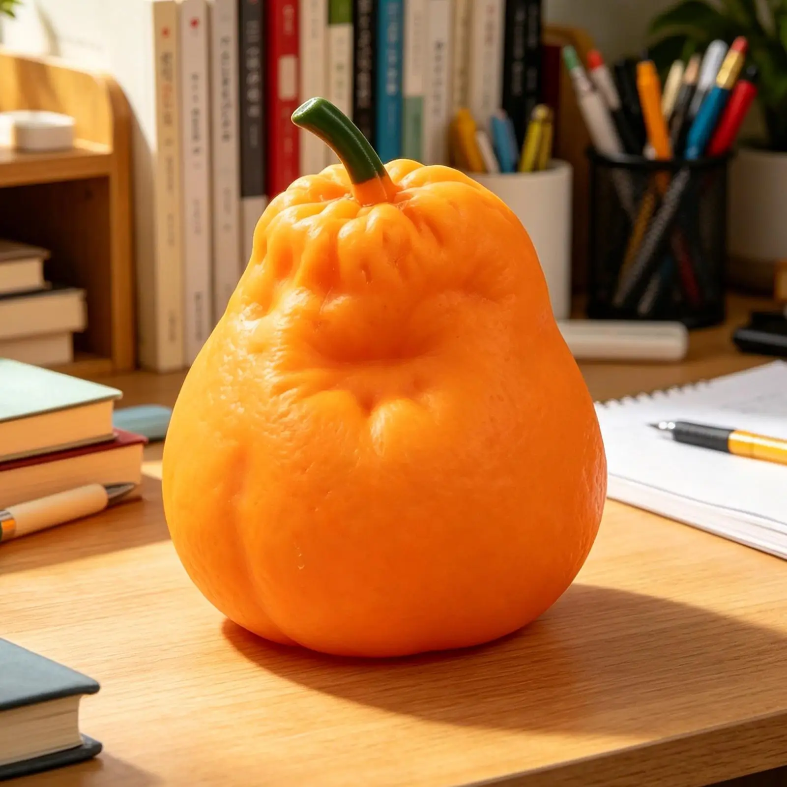 7X6X3cm 현실적인 오렌지 모양 스퀴즈 장난감, 부드럽게 풀어지는 과일 모양 피젯 토이, 어린이, 청소년, 사무실 파티 선물, 스트레스 해소, 가족 놀이용