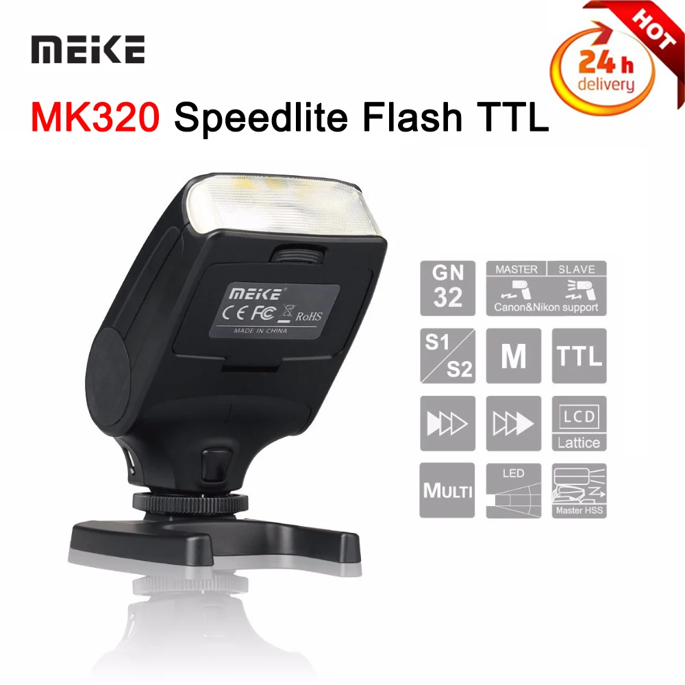 Meke MK320 Speedlite Flash TTL for Canon/nikon/sony/fujifilm