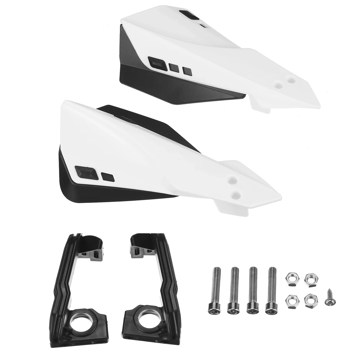 

White Universal Motorcycle Handguard Motocross Hand Guard Protector for Motorcycle 22mm Handlebar Protector
