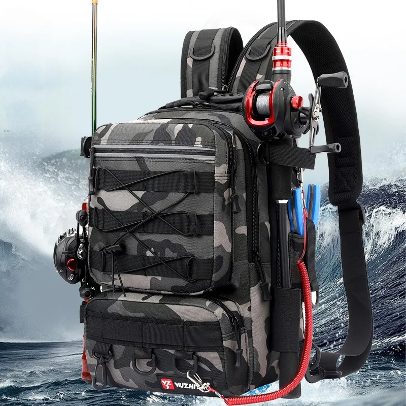 Camouflage Lure Fishing Bags Multi-functional Backpack Outdoor