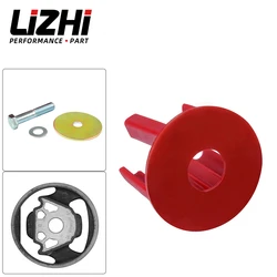 LIZHI - Red Engine Torque Arm Insert Dog Bone Mount Kit For VW Golf GTI Rabbit Passat Tiguan EOS Audi A3 Q3 2.0TSI LZ-EMI01